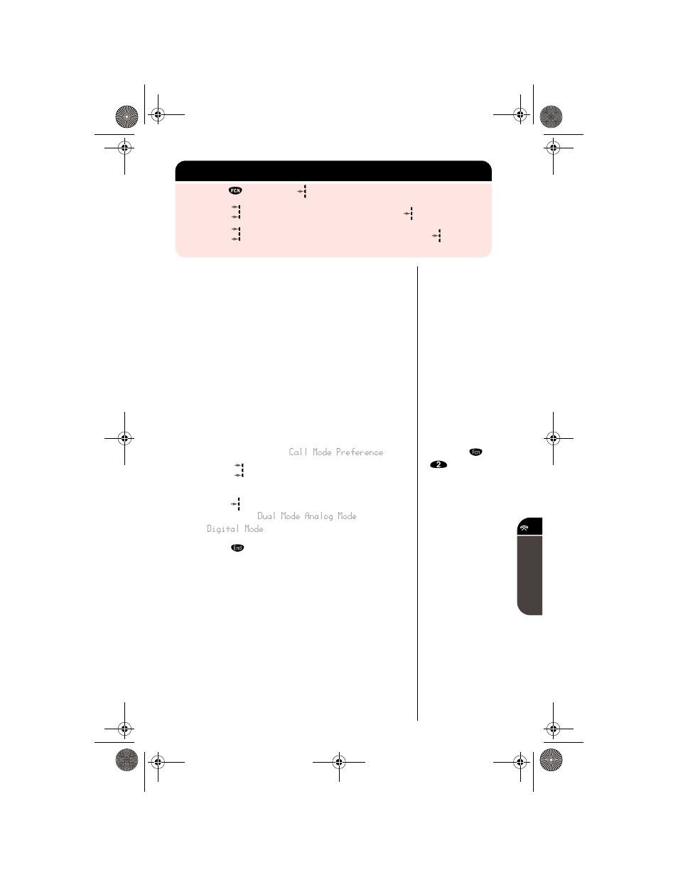 Call mode preference, Switching between numbers | Motorola digital cellular phone User Manual | Page 77 / 95