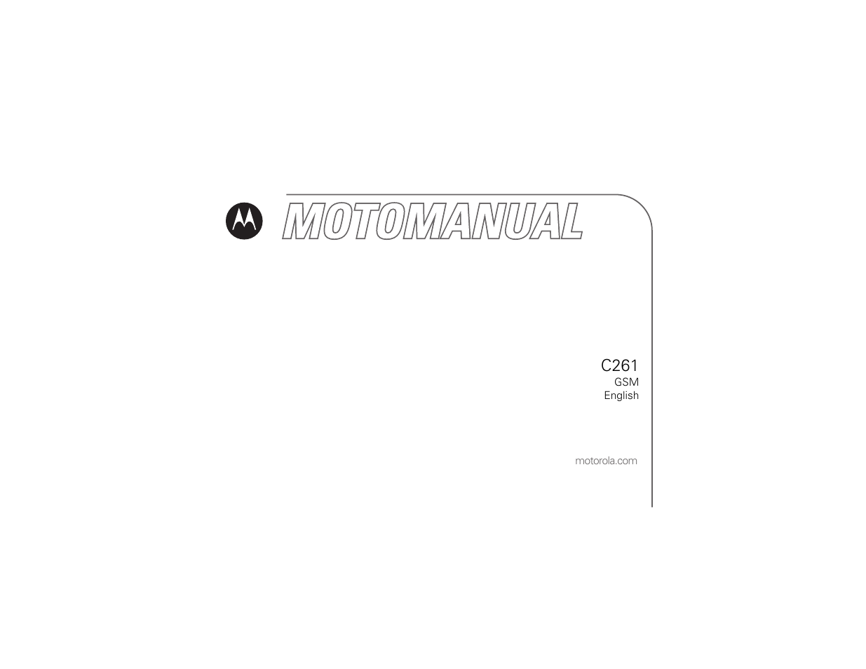 Motorola C261 TracFone User Manual | 78 pages