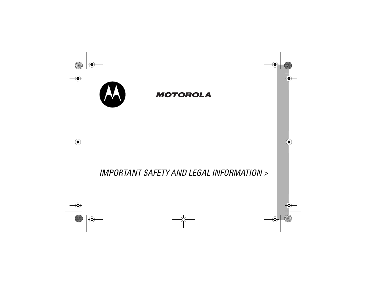 Important safety and legal information | Motorola C261 TracFone User Manual | Page 57 / 78