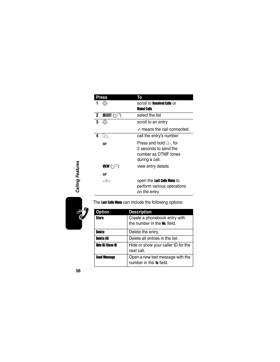 Motorola C650 User Manual | Page 58 / 124