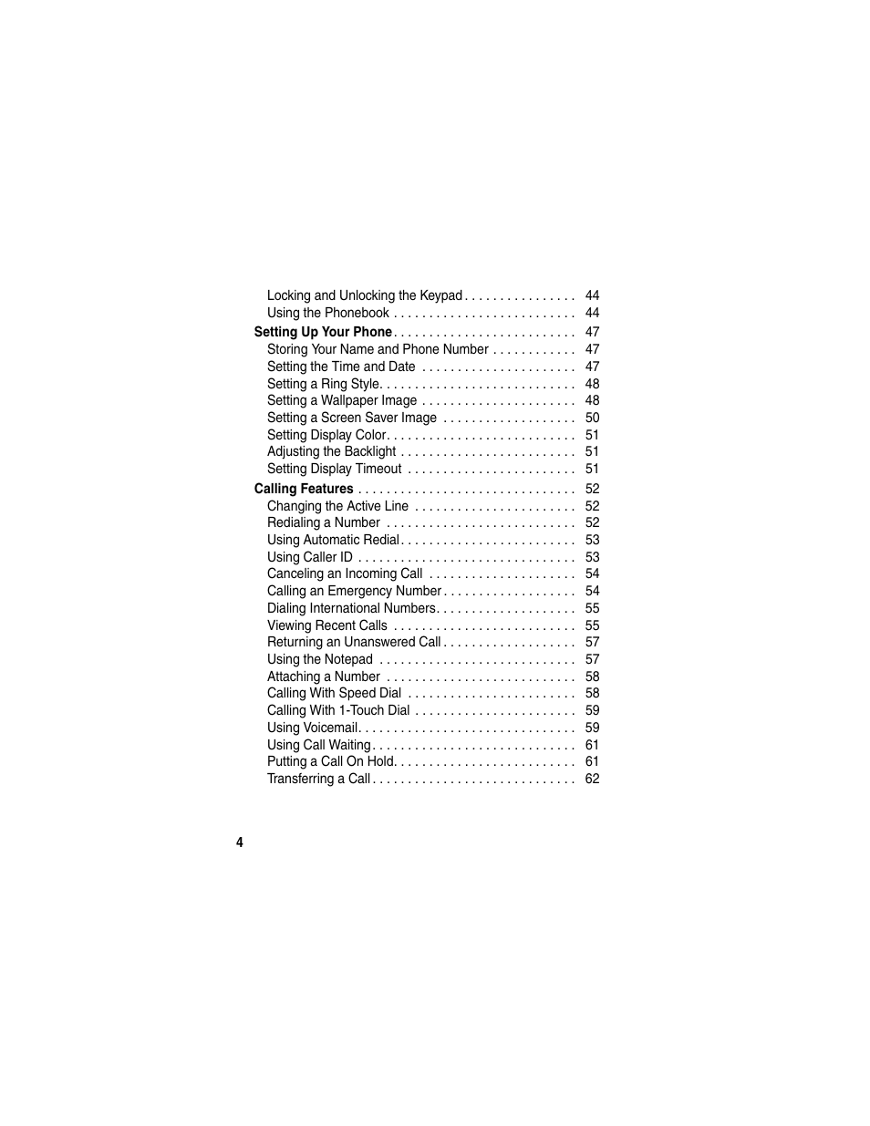 Motorola C650 User Manual | Page 6 / 124