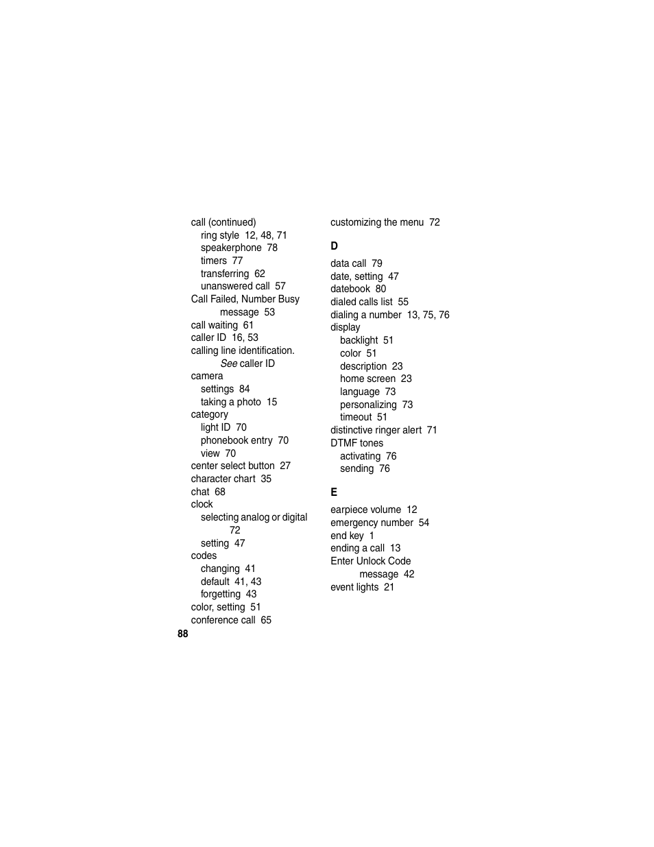 Motorola C650 User Manual | Page 90 / 124