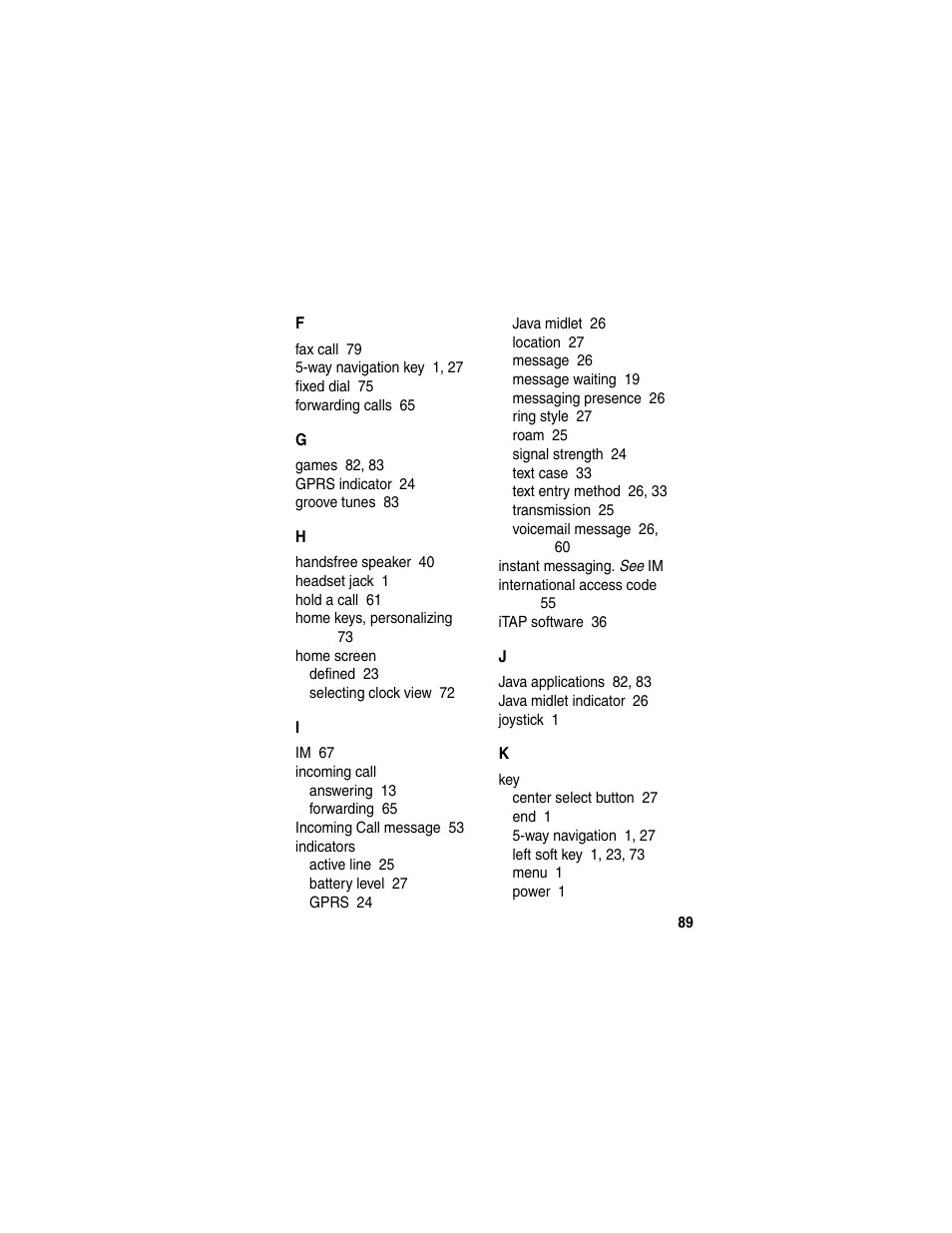 Motorola C650 User Manual | Page 91 / 124