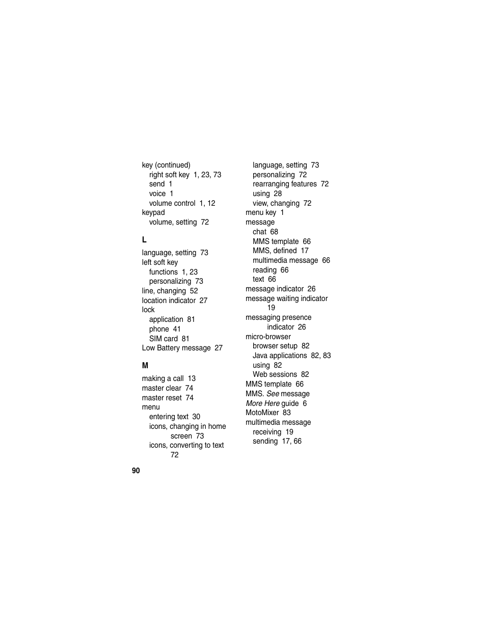 Motorola C650 User Manual | Page 92 / 124