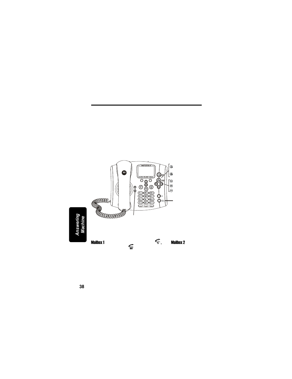 Using the answering machine, Answering machine overview | Motorola MD7090 User Manual | Page 58 / 72