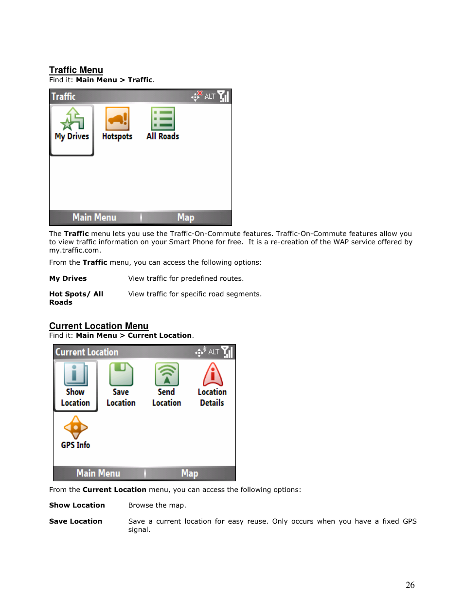 Motorola MOTONAV T815 User Manual | Page 26 / 63