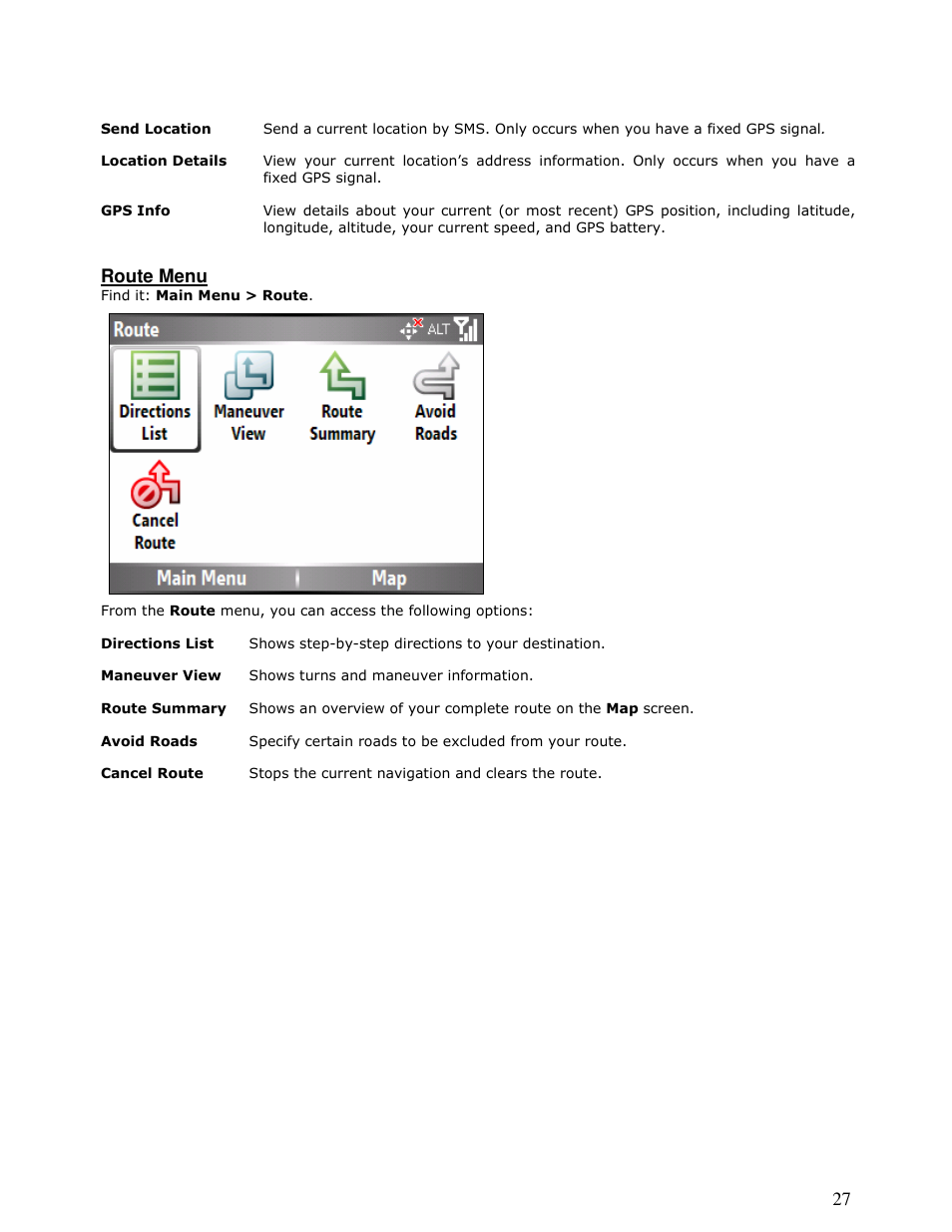 Motorola MOTONAV T815 User Manual | Page 27 / 63