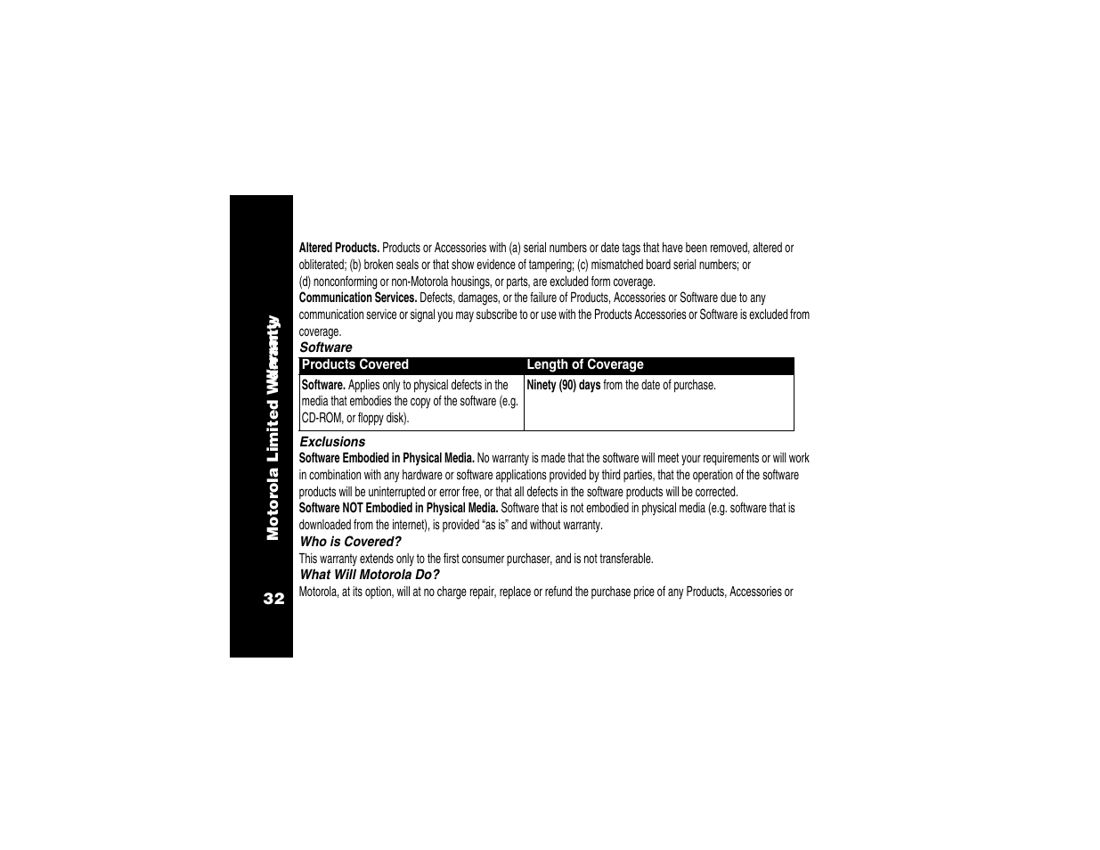 Motorola Cordless Telephone User Manual | Page 33 / 36