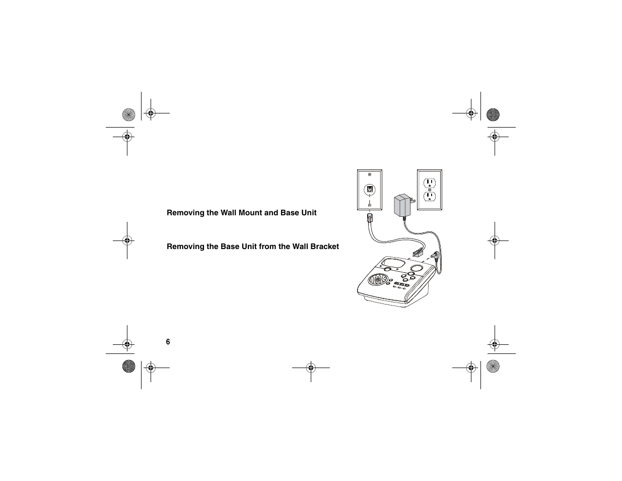 Removing the wall mount and base unit, Removing the base unit from the wall bracket | Motorola sd4560 User Manual | Page 18 / 69