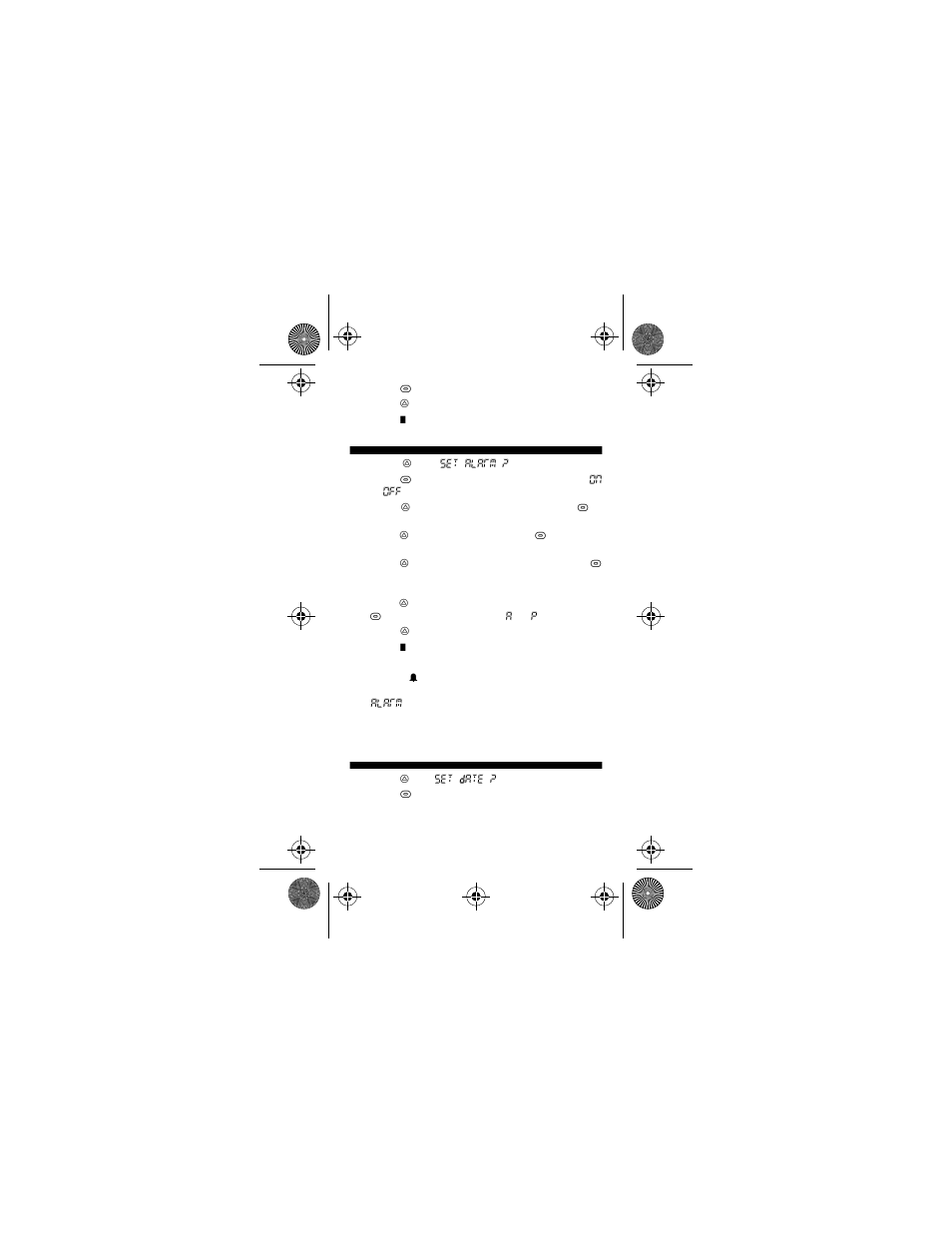 Setting the alarm, Setting the date | Motorola BRAVO LX User Manual | Page 8 / 16