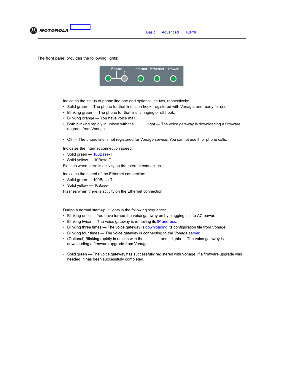 Front panel | Motorola VT2142 User Manual | Page 12 / 83