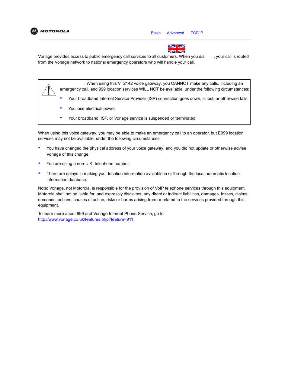 Caution | Motorola VT2142 User Manual | Page 4 / 83