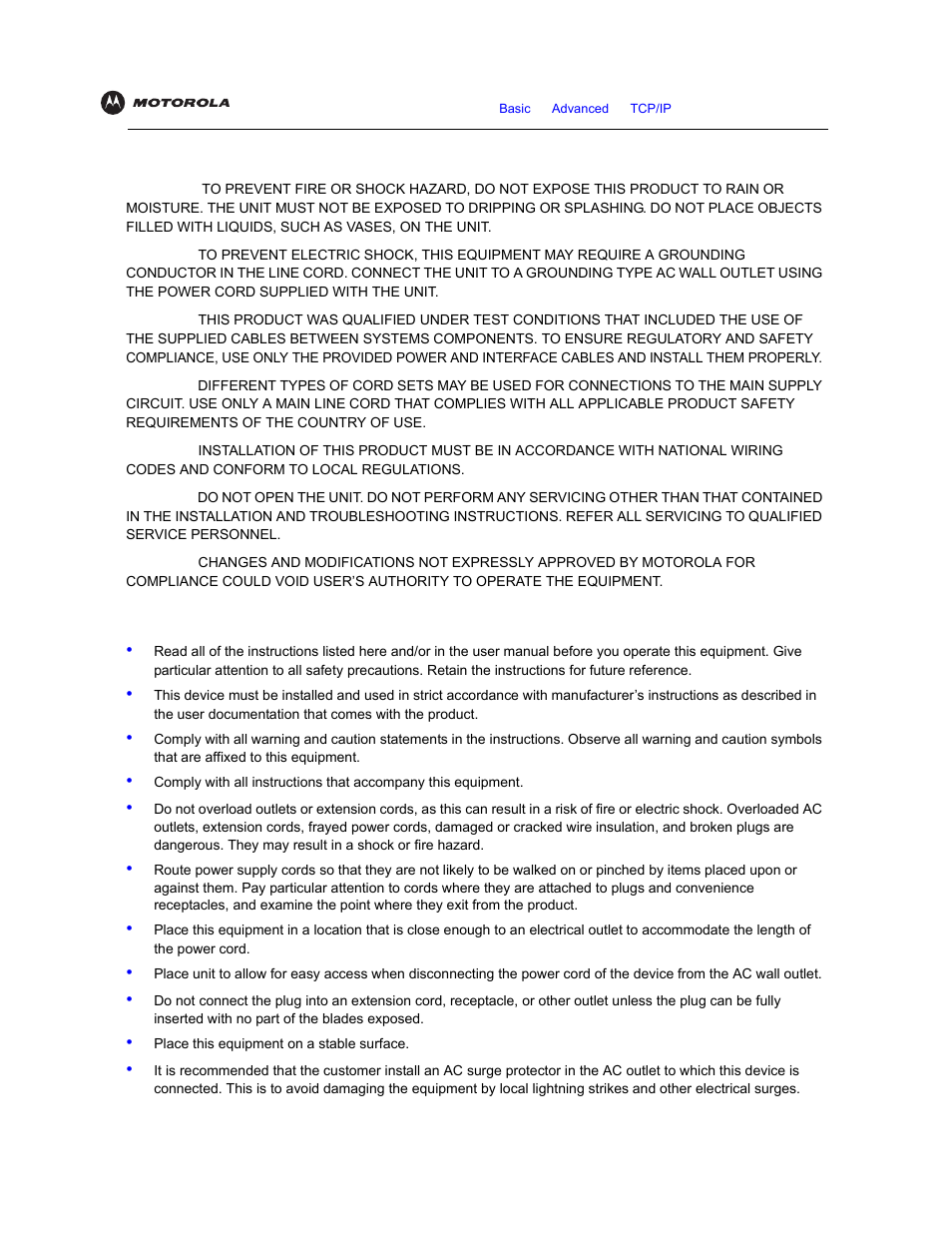 Important safety information | Motorola VT2142 User Manual | Page 6 / 83