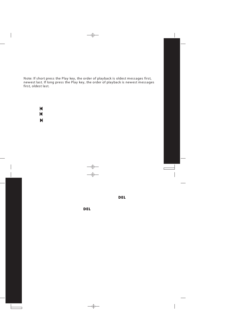 Important information, Deleting messages | Motorola ME4067 Series User Manual | Page 23 / 30