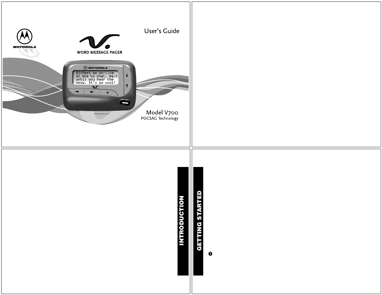 Motorola V700 User Manual | 11 pages