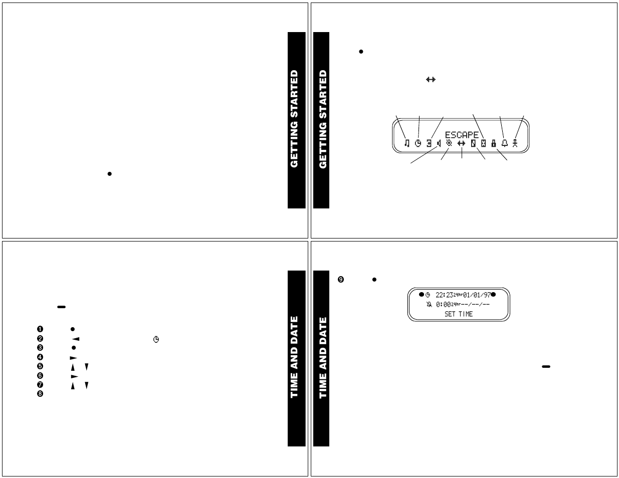 Backlight, Using the features menu, Time and date | Motorola V700 User Manual | Page 3 / 11