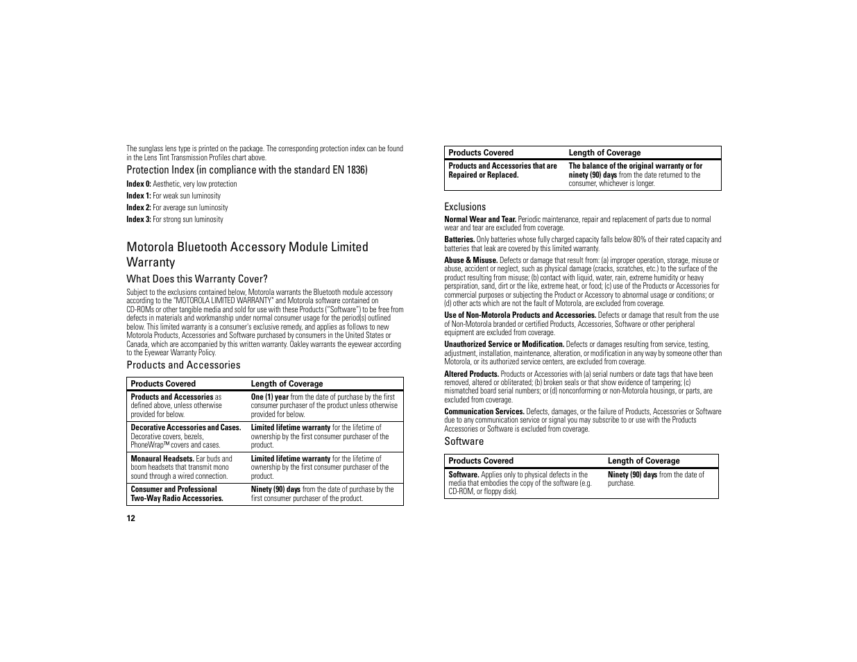 States and canada | Motorola 6809494A40-O User Manual | Page 14 / 60