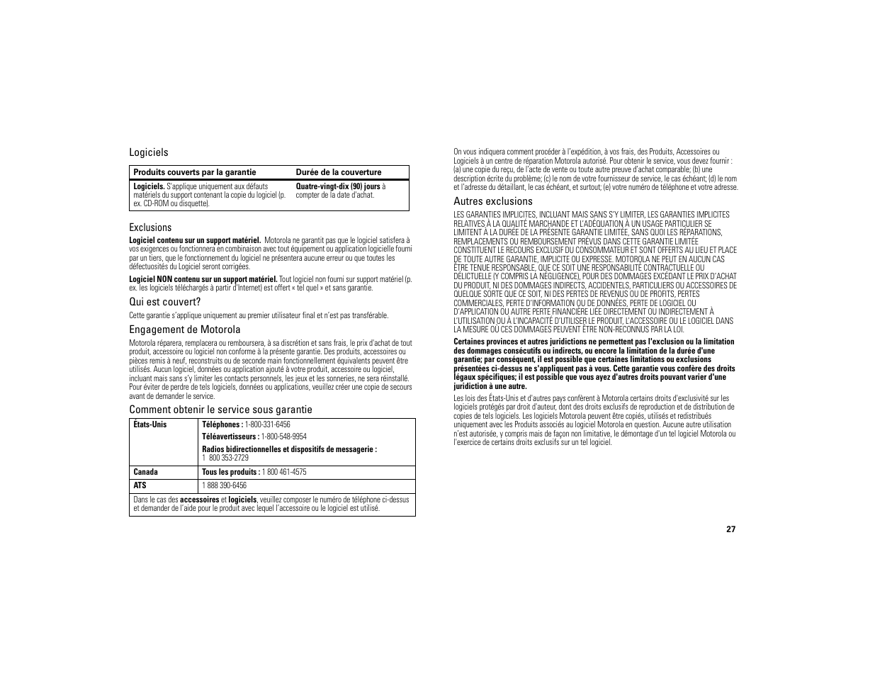Motorola 6809494A40-O User Manual | Page 29 / 60