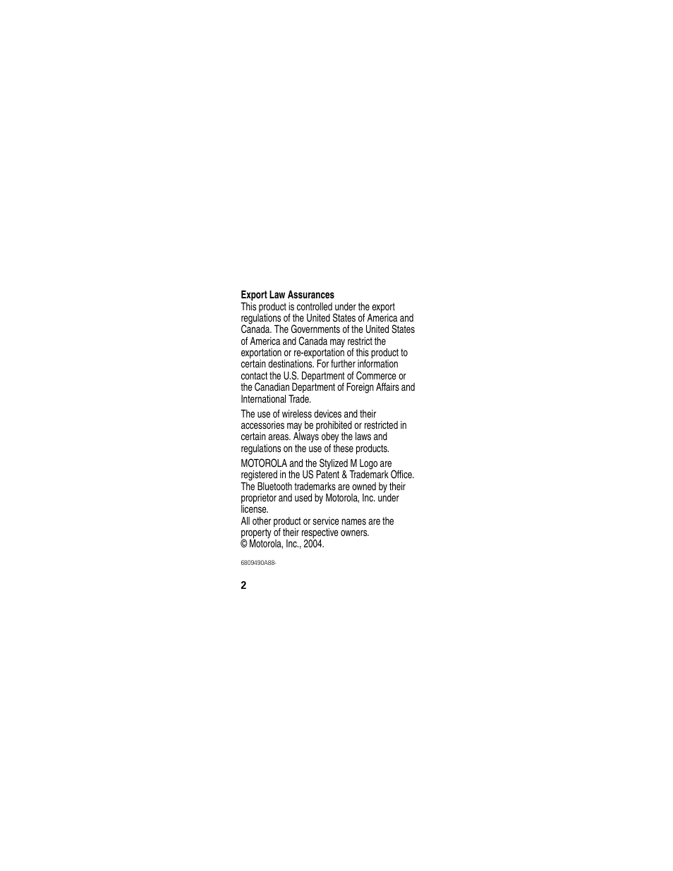 Motorola HS801 User Manual | Page 4 / 80