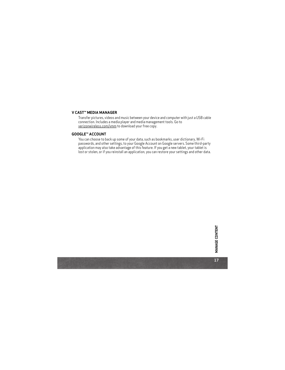 Motorola DROID XYBOARD 8.2 User Manual | Page 19 / 26