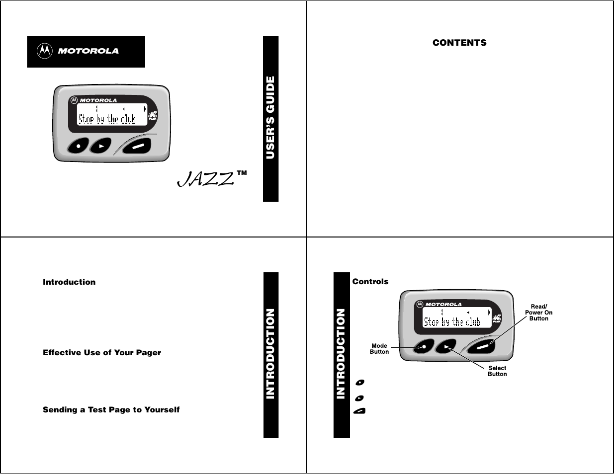 Motorola Jazz User Manual | 12 pages