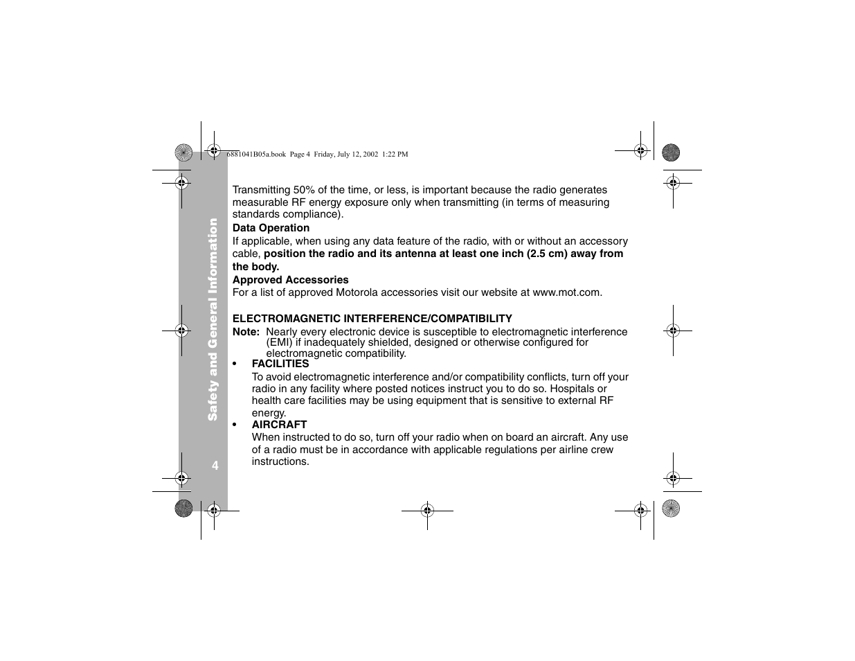 Motorola 2 Way FRS Radio User Manual | Page 10 / 44