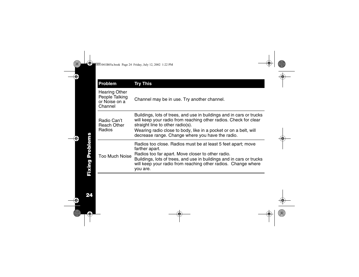Motorola 2 Way FRS Radio User Manual | Page 30 / 44