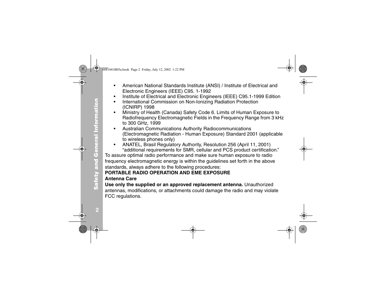 Motorola 2 Way FRS Radio User Manual | Page 8 / 44