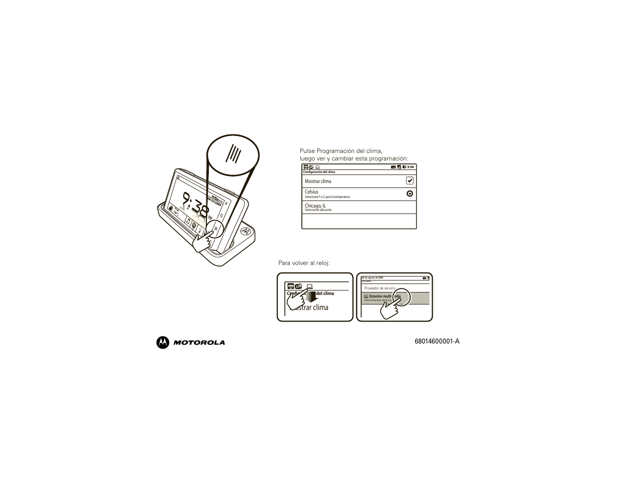 Mostrar clima | Motorola 68014600001-A User Manual | Page 15 / 40