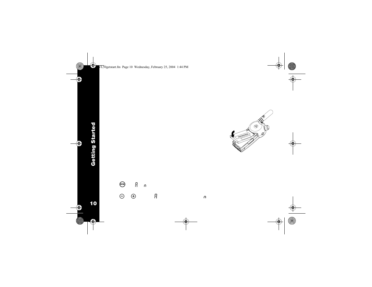 Installing the batteries | Motorola VL50 User Manual | Page 11 / 53