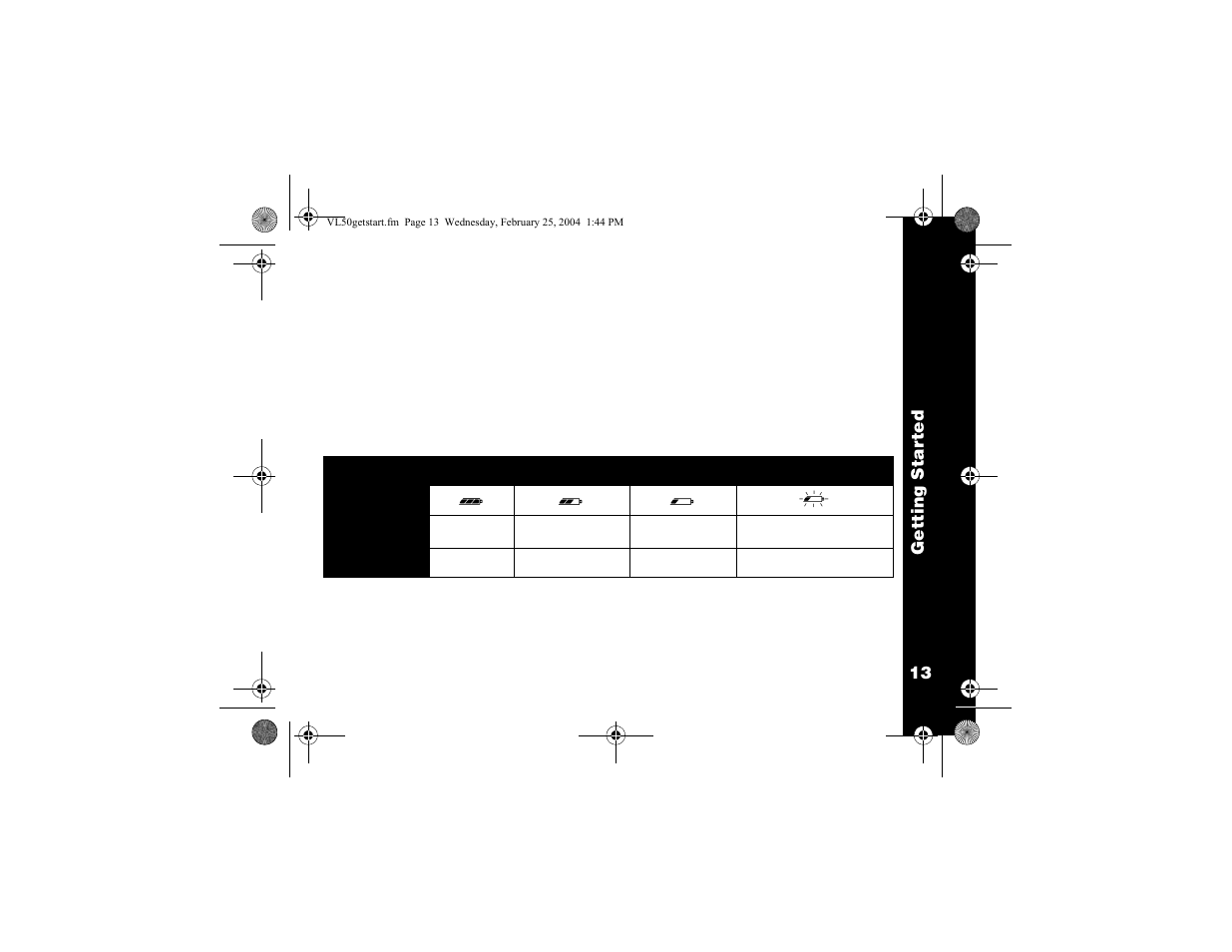 Charging status leds | Motorola VL50 User Manual | Page 14 / 53