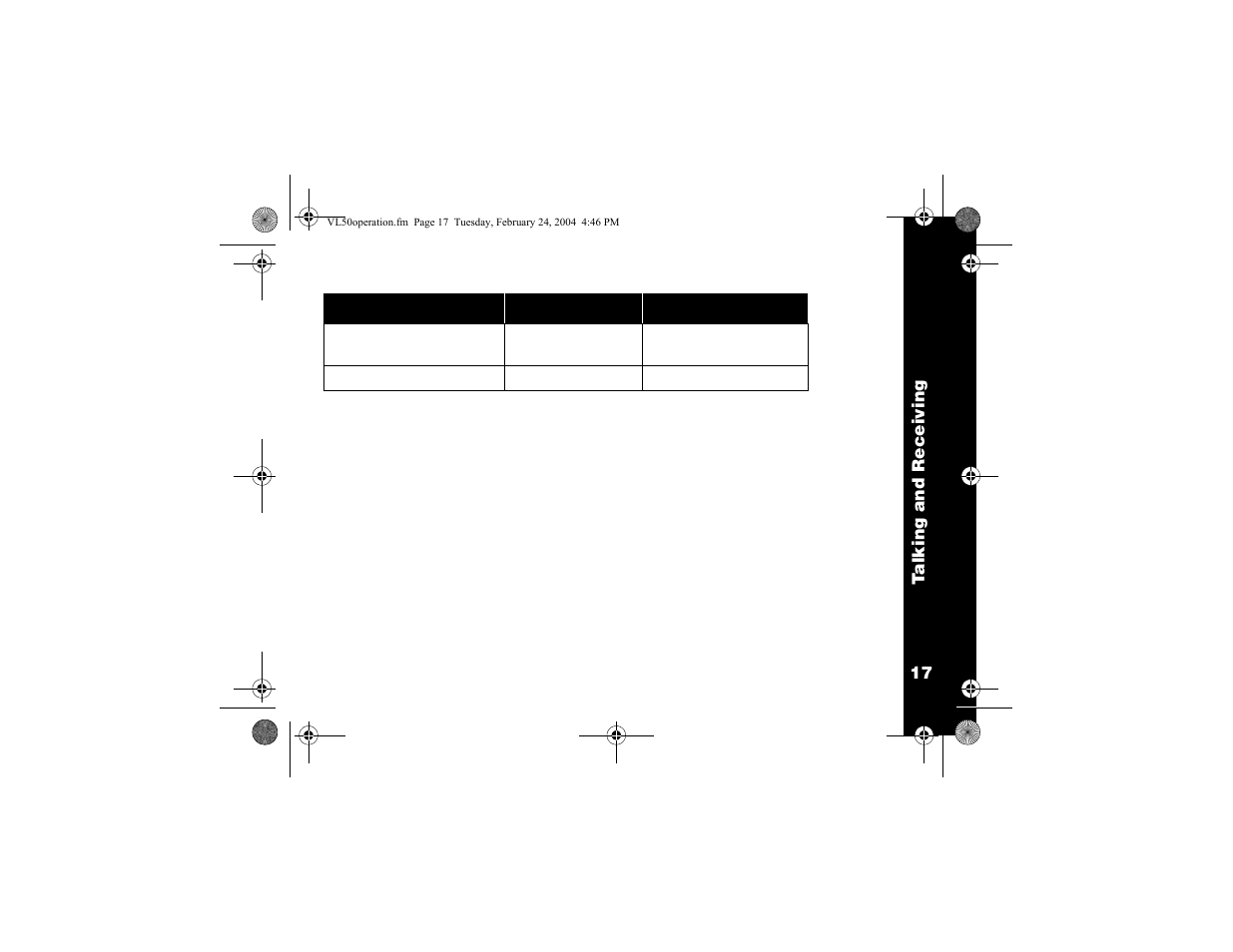 Talk range, Handsfree use (vox) | Motorola VL50 User Manual | Page 18 / 53