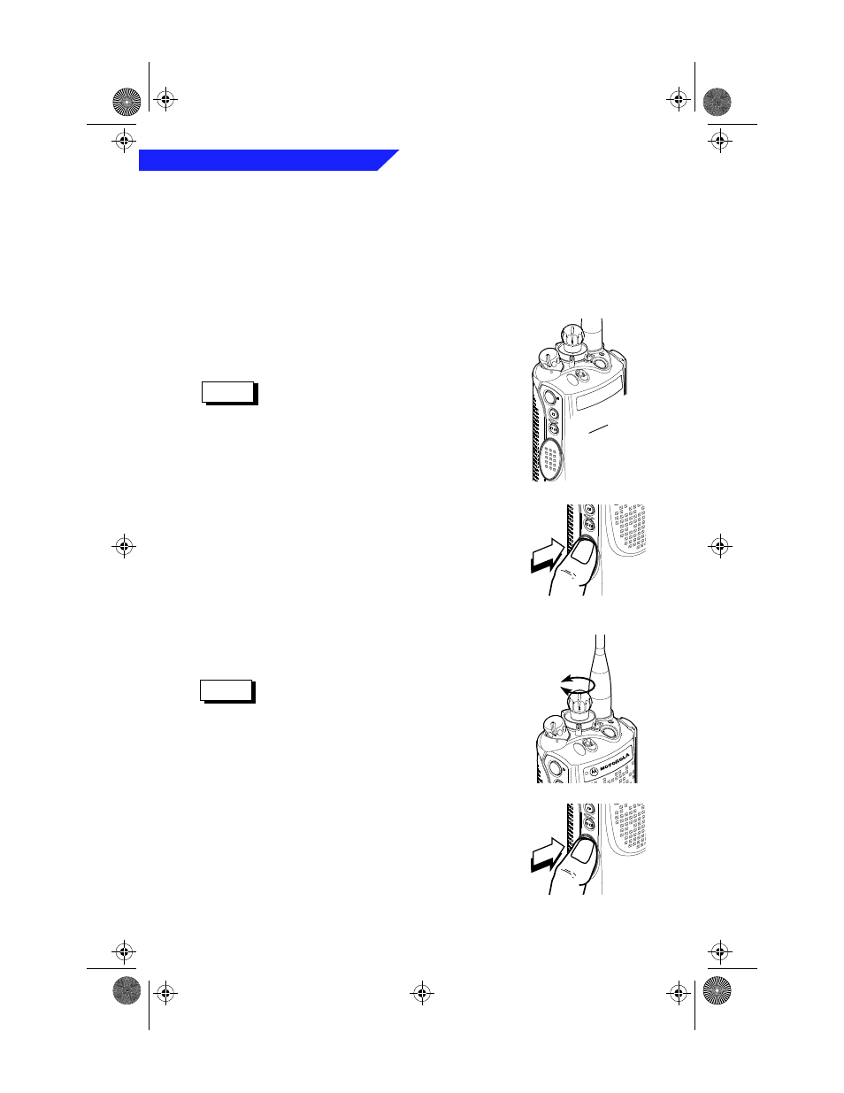 Selecting a zone and channel, Zone selection, Channel selection | 12 general radio operations | Motorola BASIC XTS 3000 User Manual | Page 16 / 52