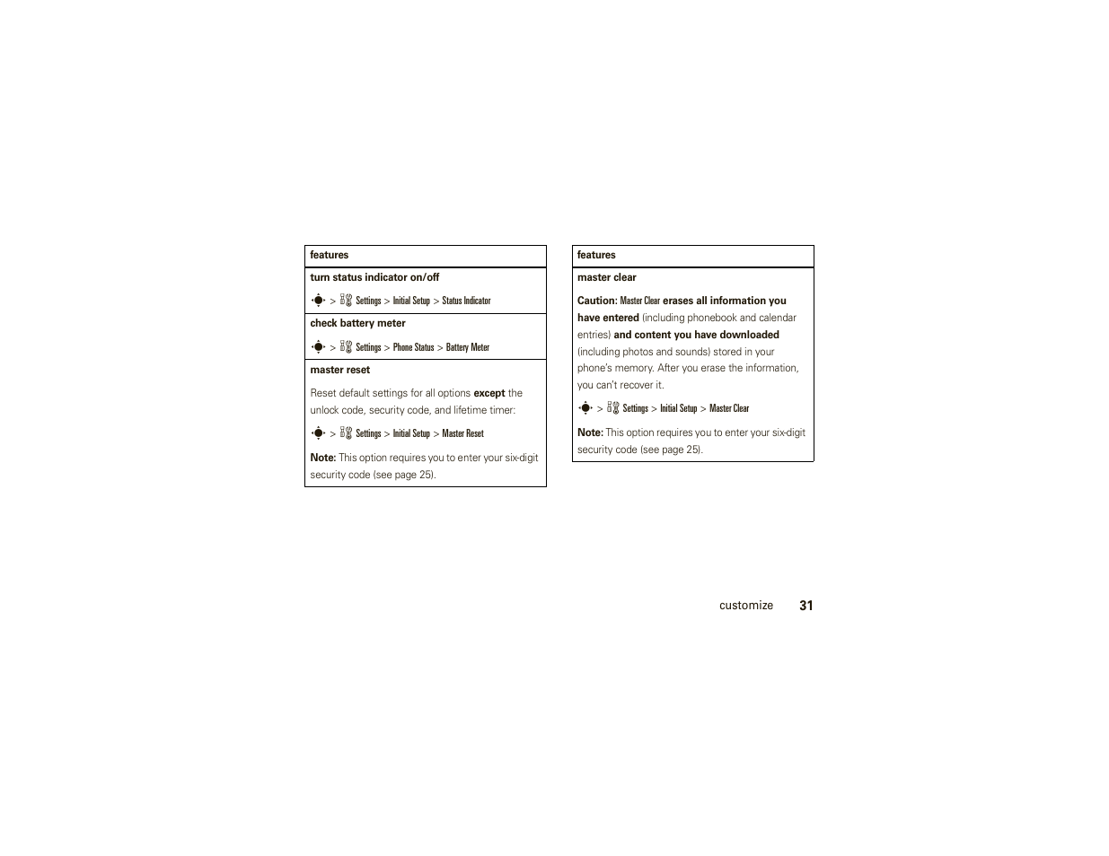Motorola W377G User Manual | Page 33 / 88