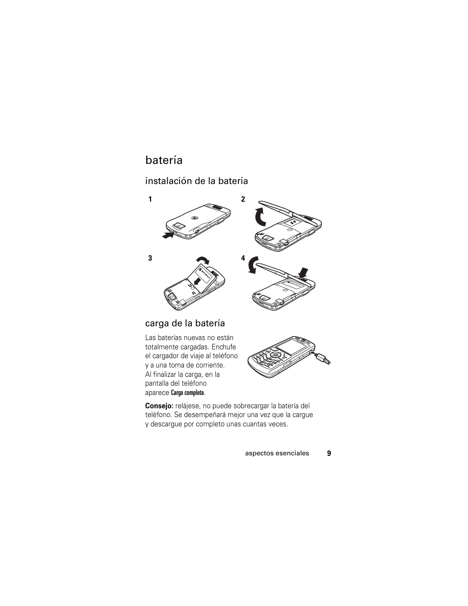 Batería | Motorola Cingular SLVR User Manual | Page 117 / 218
