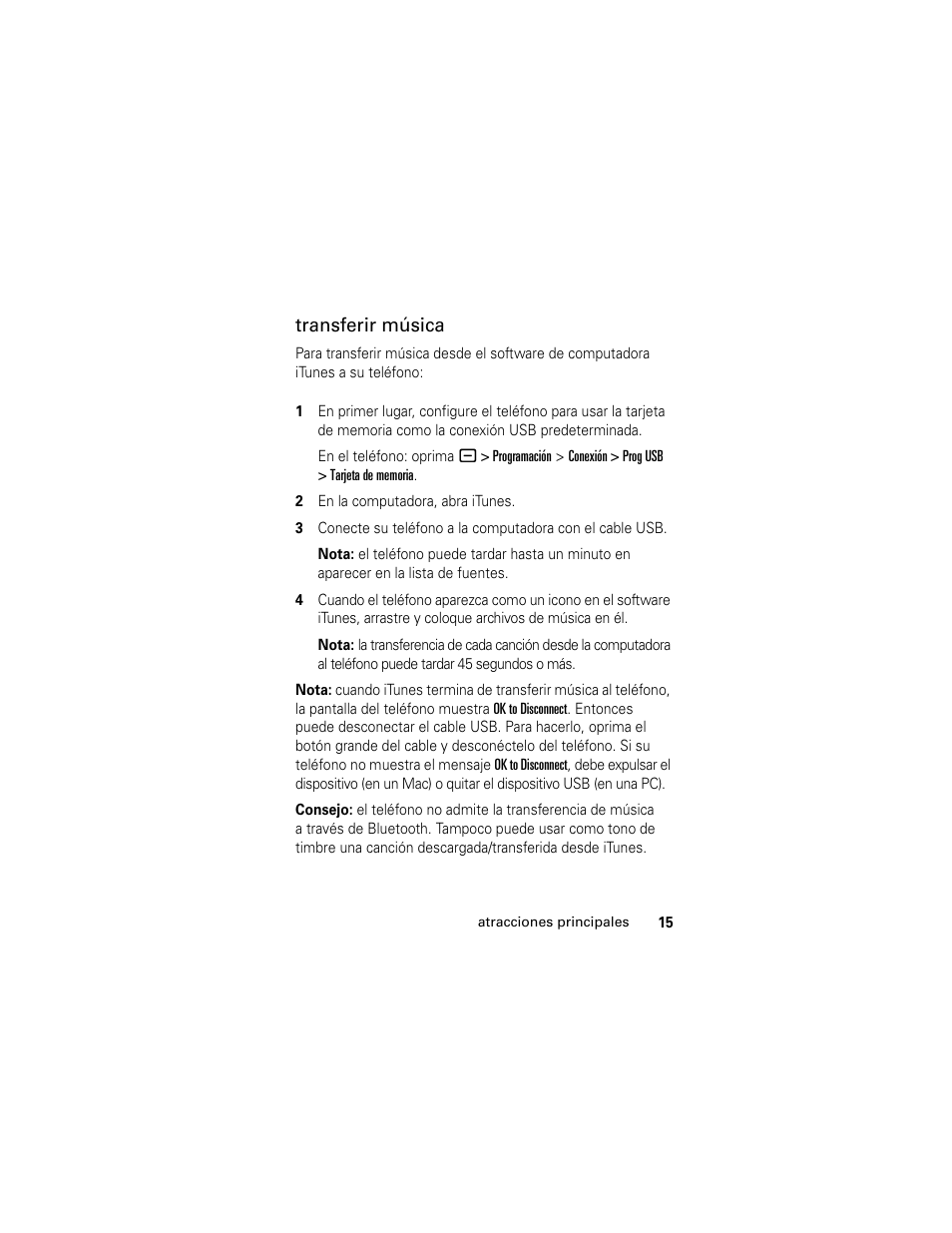 Transferir música | Motorola Cingular SLVR User Manual | Page 123 / 218