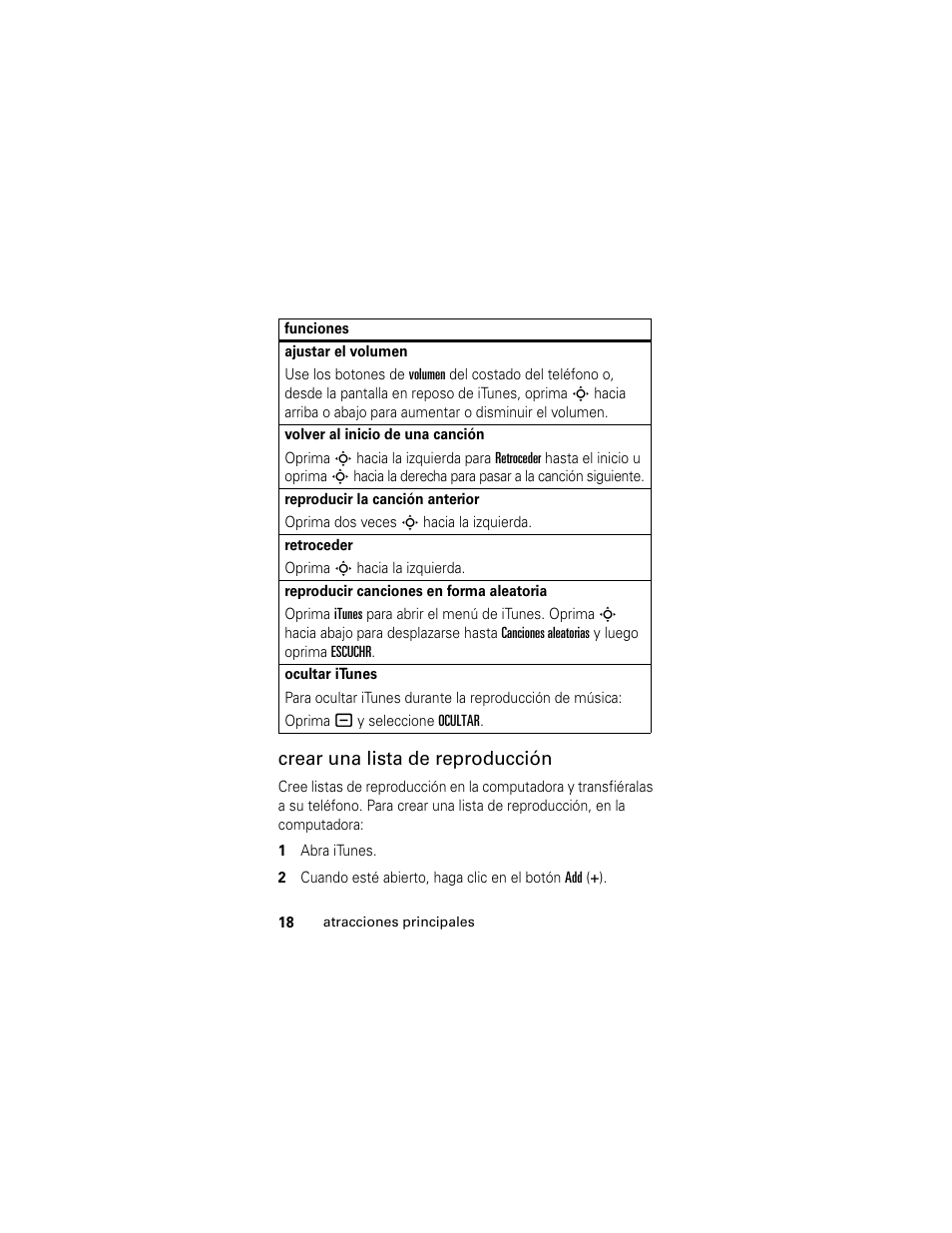 Crear una lista de reproducción | Motorola Cingular SLVR User Manual | Page 126 / 218