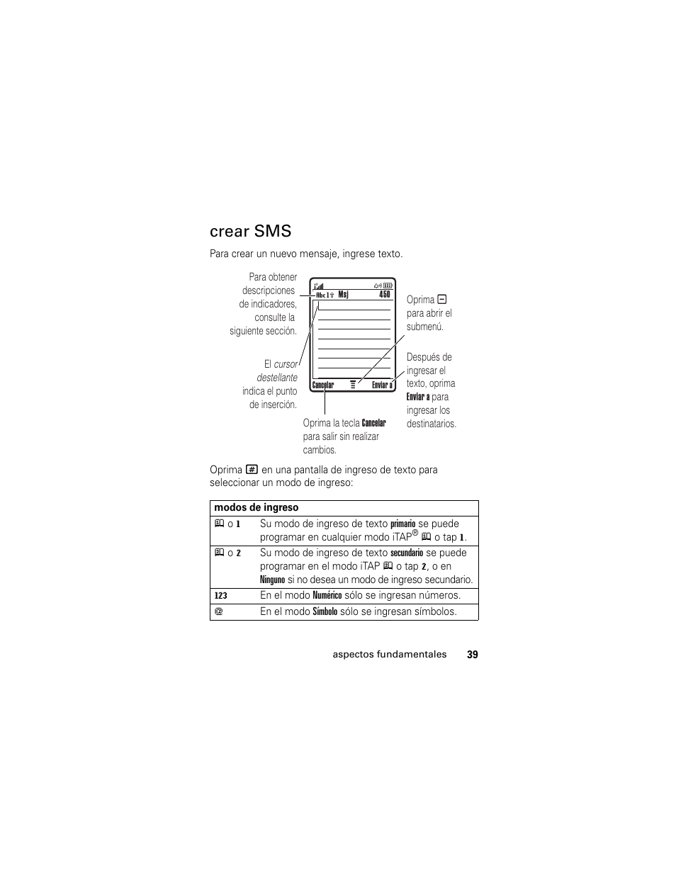 Crear sms | Motorola Cingular SLVR User Manual | Page 147 / 218