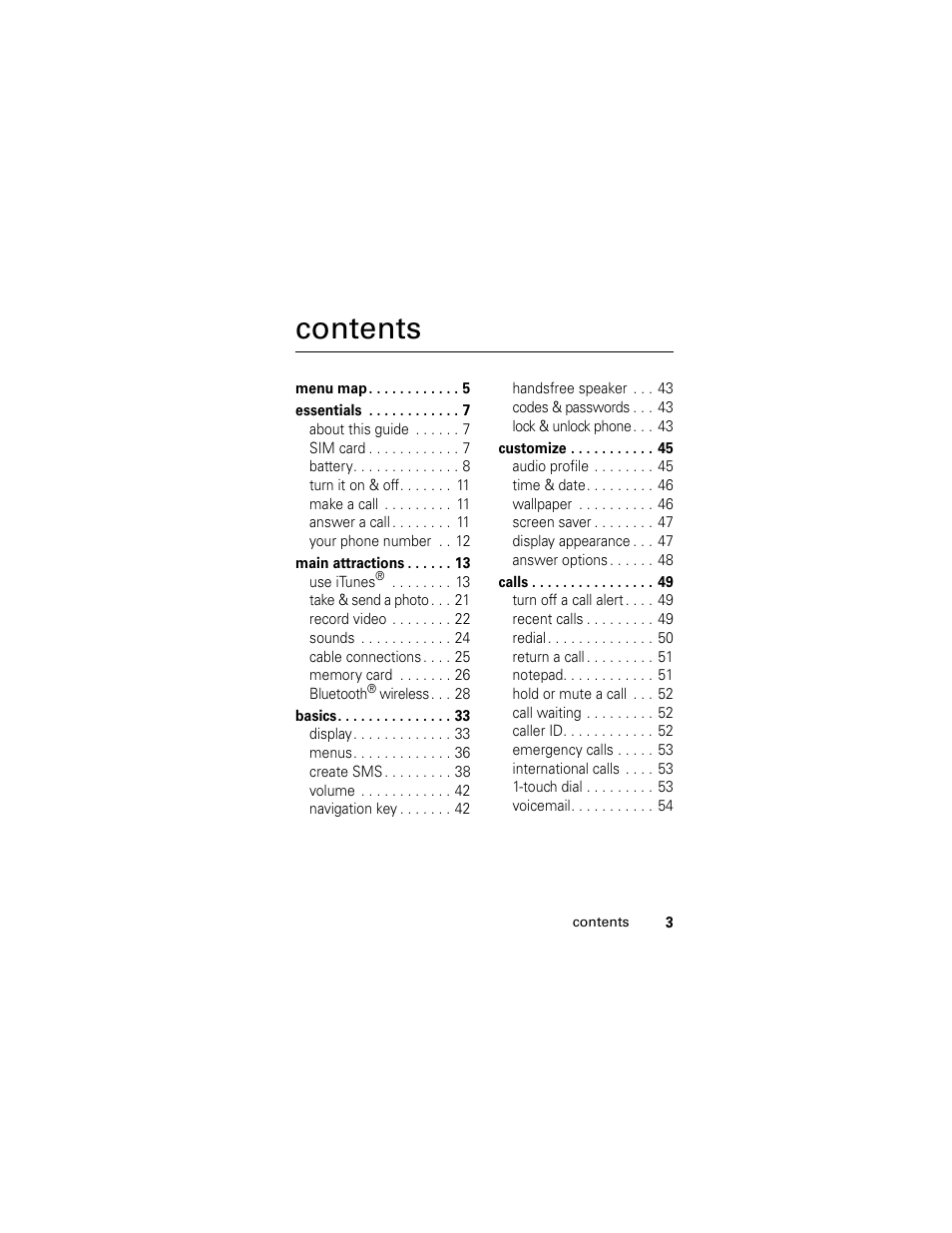 Motorola Cingular SLVR User Manual | Page 5 / 218