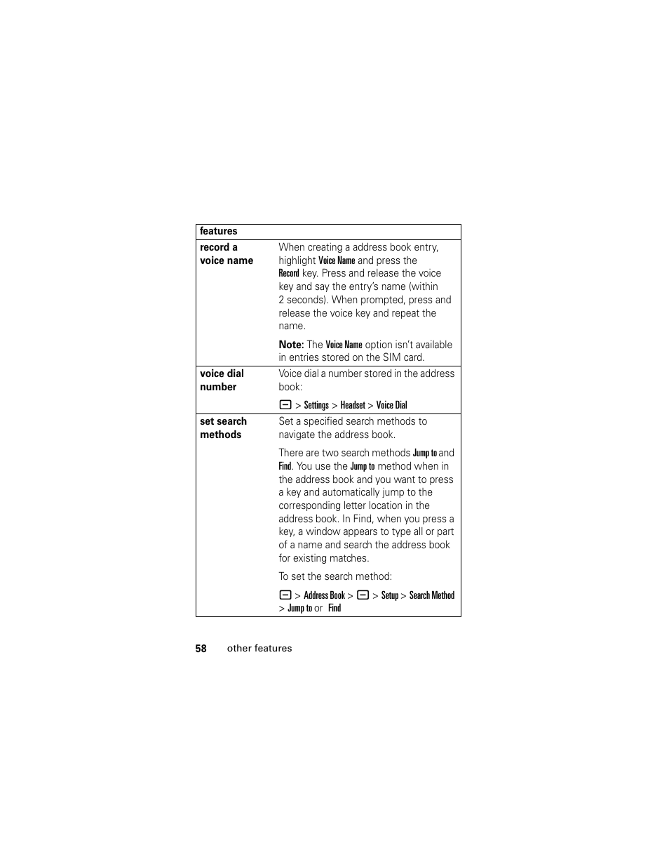 Motorola Cingular SLVR User Manual | Page 60 / 218