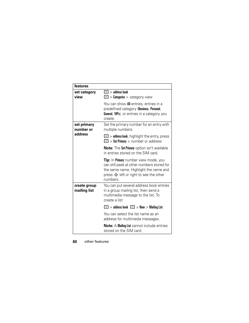 Motorola Cingular SLVR User Manual | Page 62 / 218