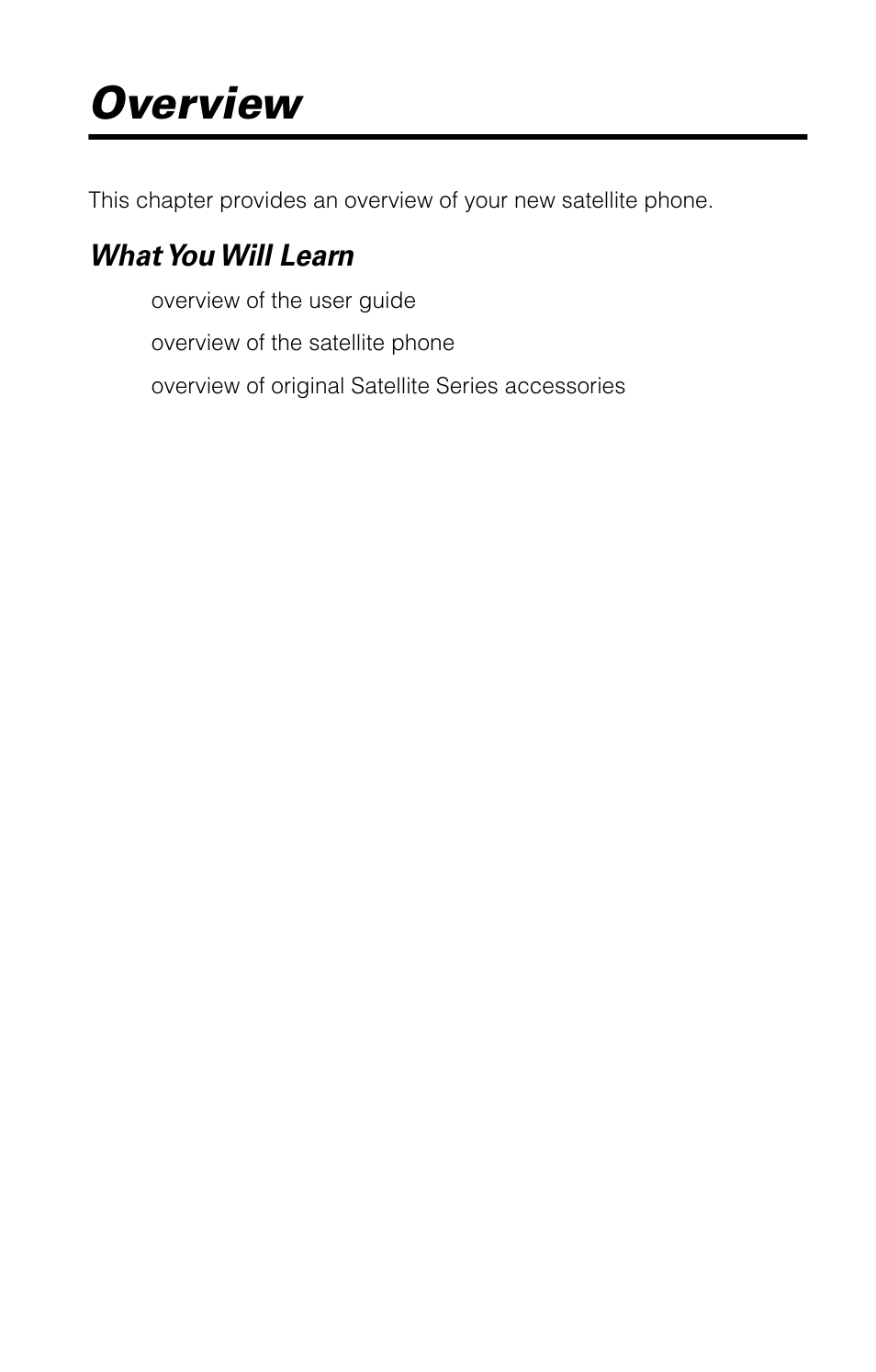 Overview, What you will learn | Motorola 9520 User Manual | Page 13 / 174