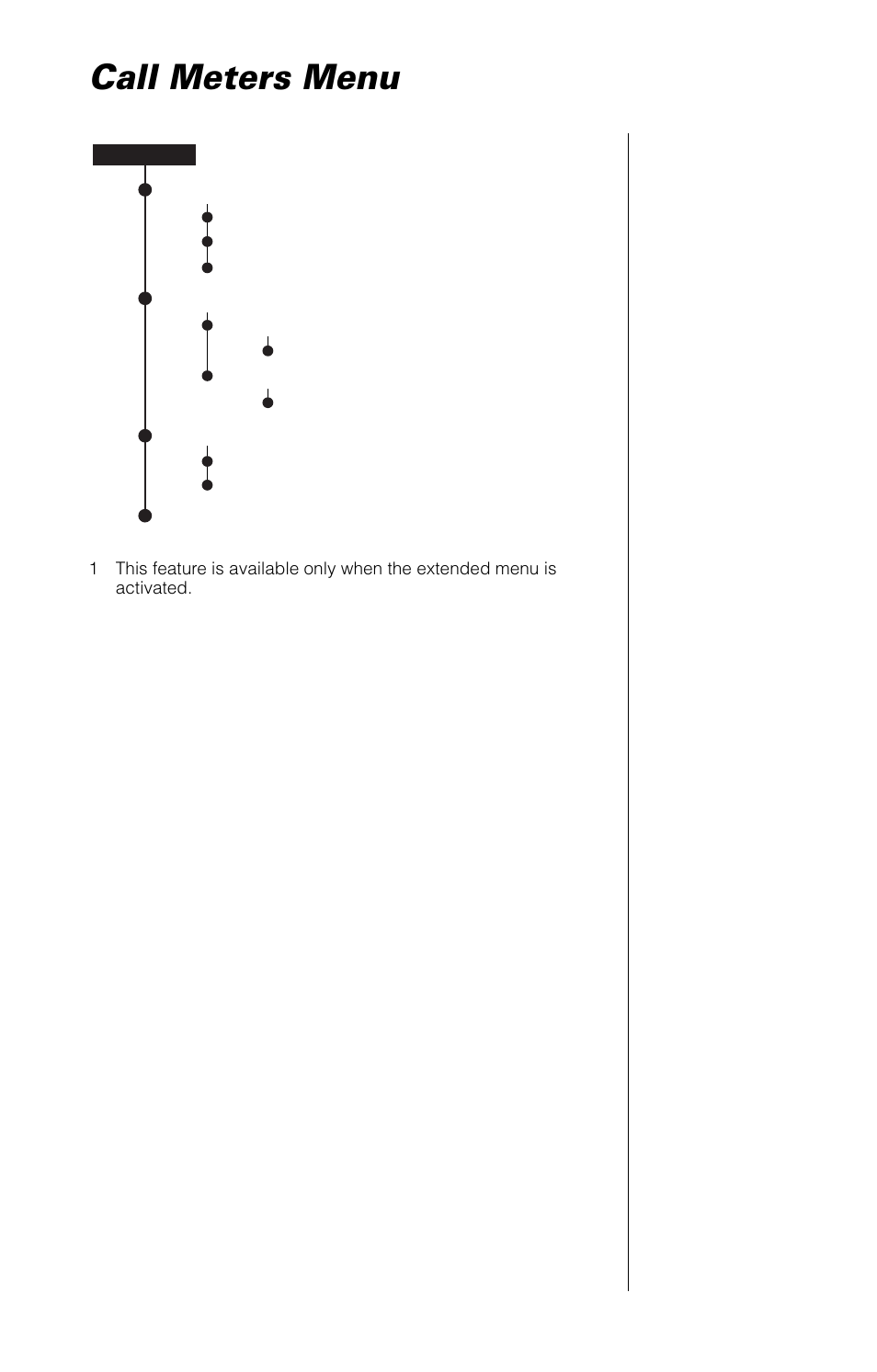 Call meters menu | Motorola 9520 User Manual | Page 149 / 174