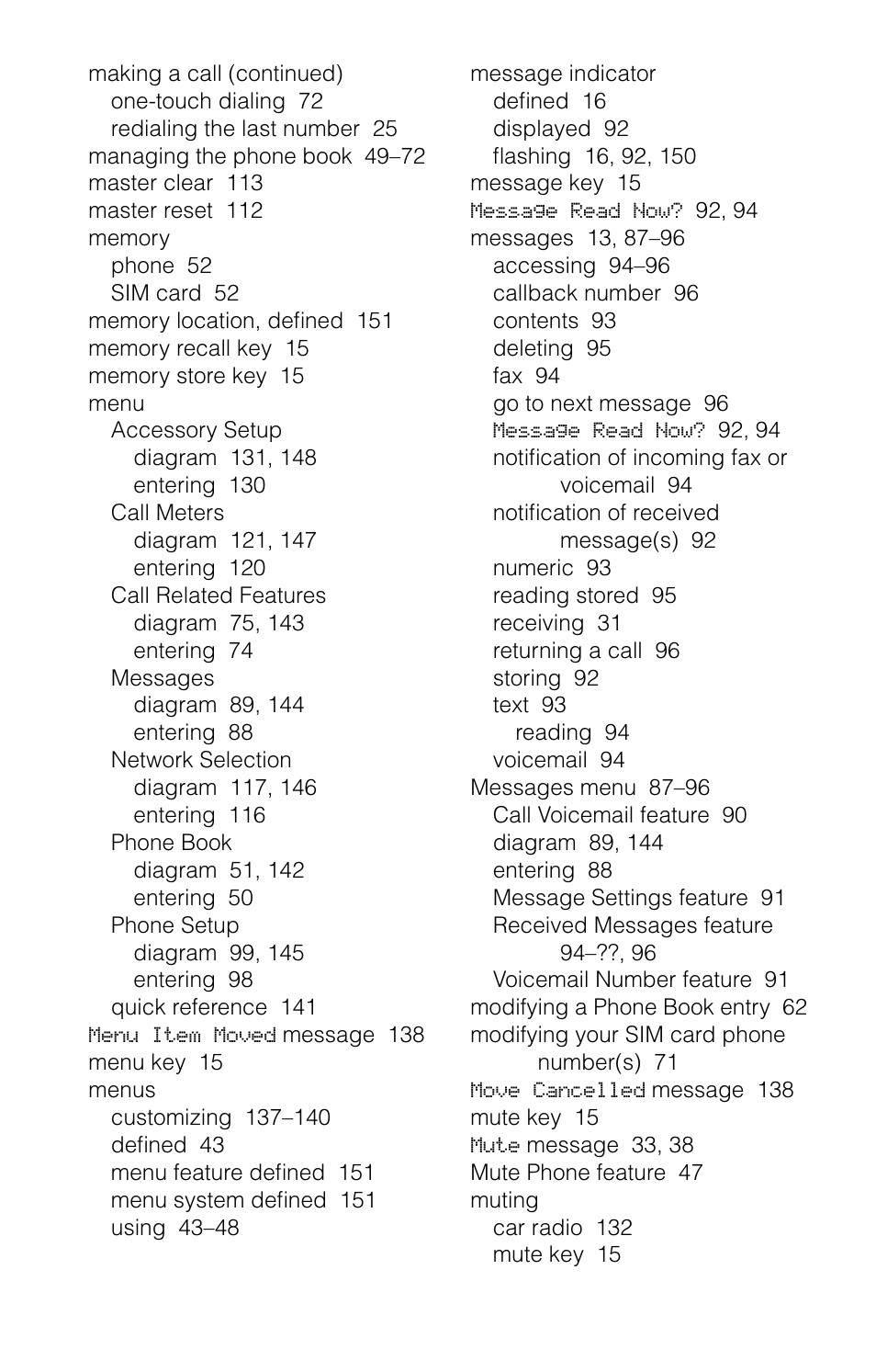 Motorola 9520 User Manual | Page 161 / 174