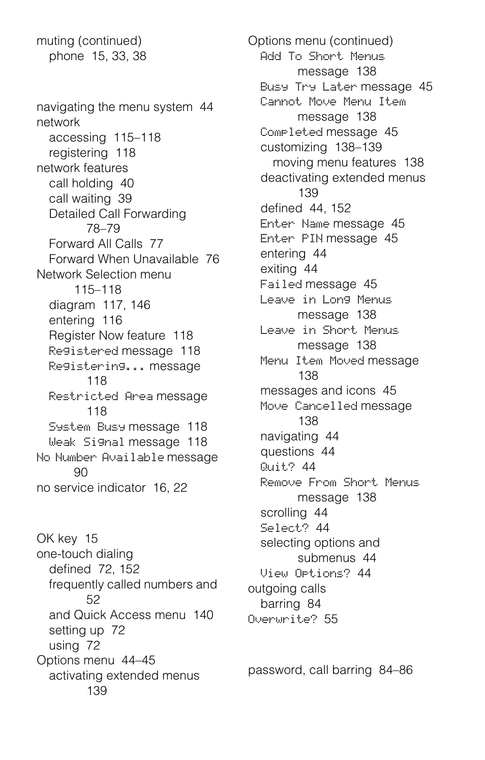Motorola 9520 User Manual | Page 162 / 174