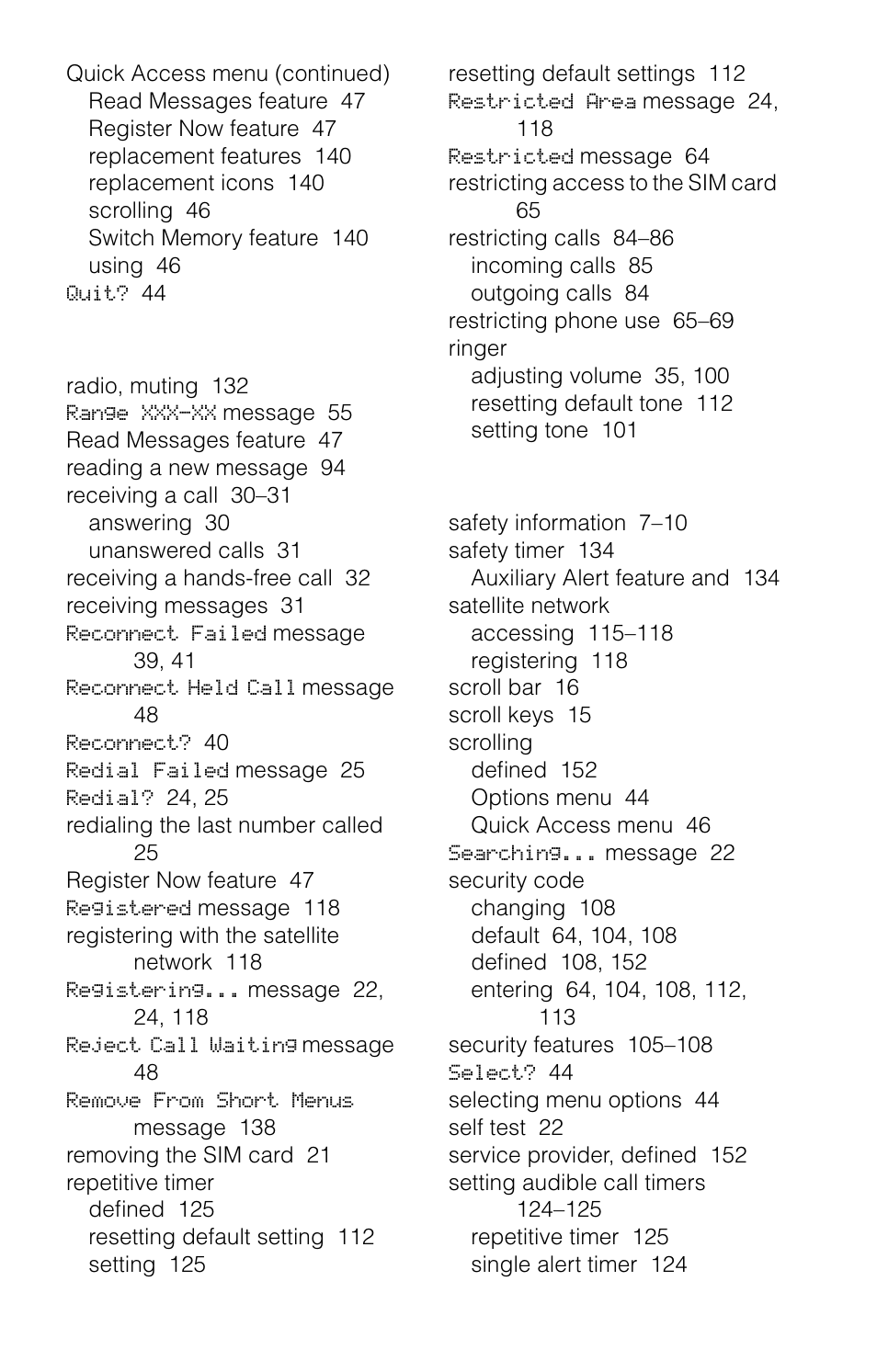 Motorola 9520 User Manual | Page 166 / 174