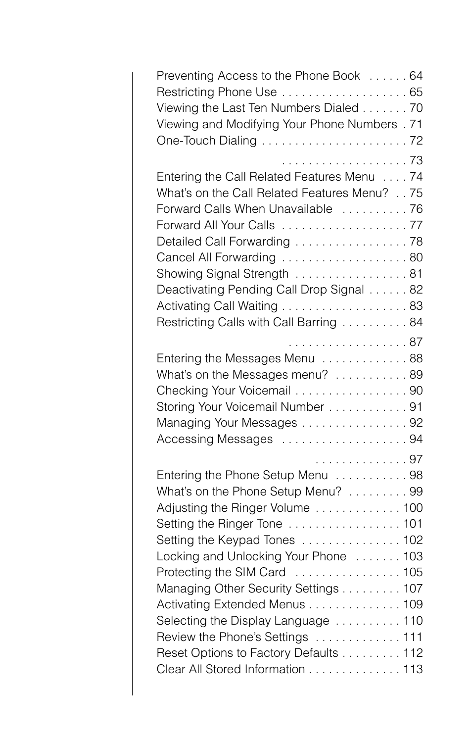 Motorola 9520 User Manual | Page 6 / 174