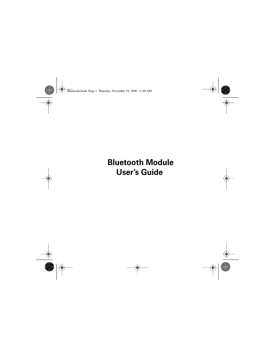 Motorola Bluetooth Module User Manual | 23 pages