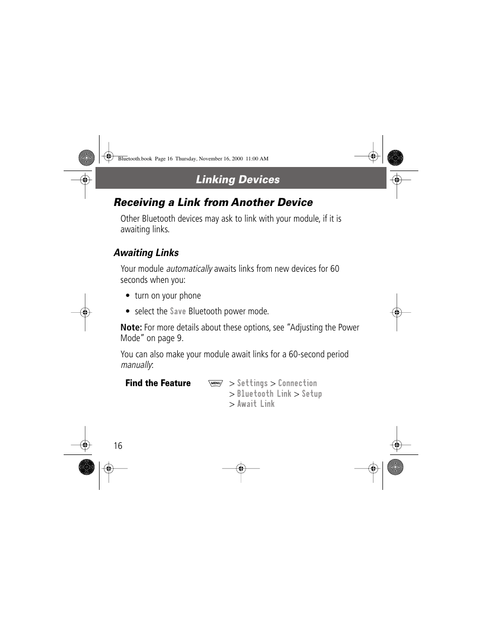 Motorola Bluetooth Module User Manual | Page 16 / 23