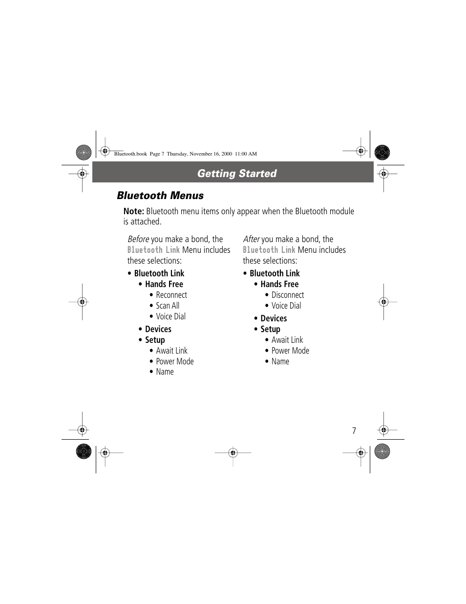 Motorola Bluetooth Module User Manual | Page 7 / 23